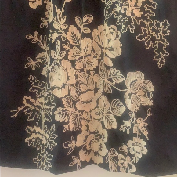 J.Crew Mirabel Black Ivory Embroidered Dress Sz 6 - Picture 3 of 10